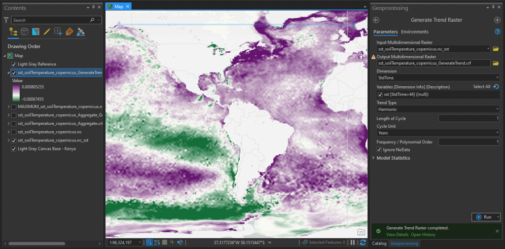 How to Perform Multidimensional raster analysis in ArcGIS Pro 