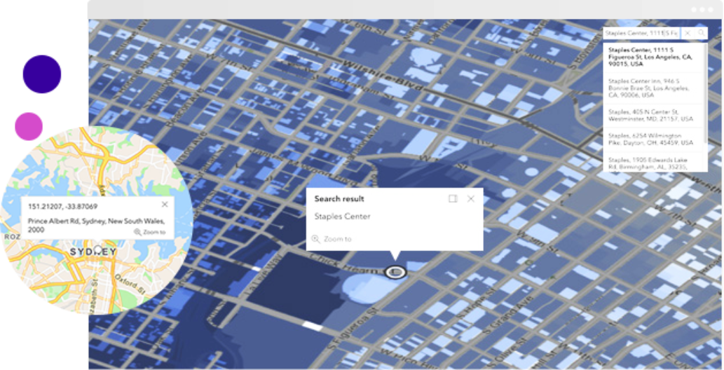 Geocoding and geoprocessing