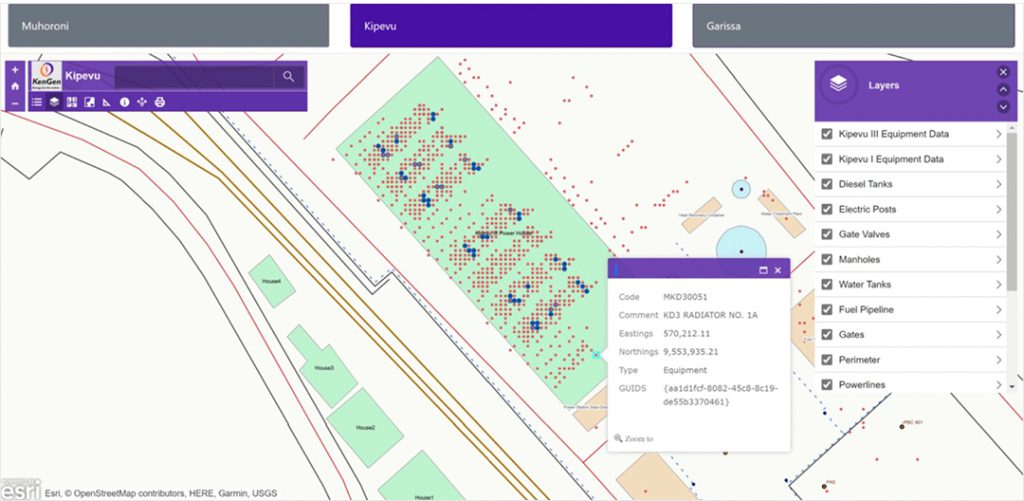 This interactive Kipevu application displays all the layers they have data for