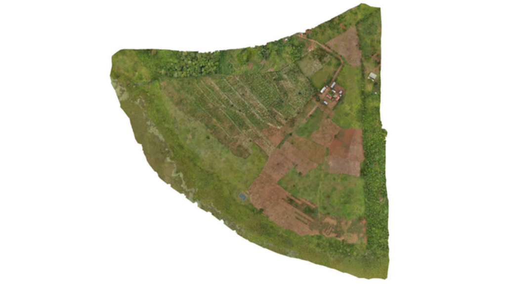 High-resolution drone imagery of project area
