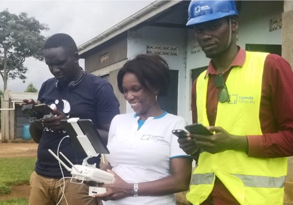 Uganda Flying Labs crew members