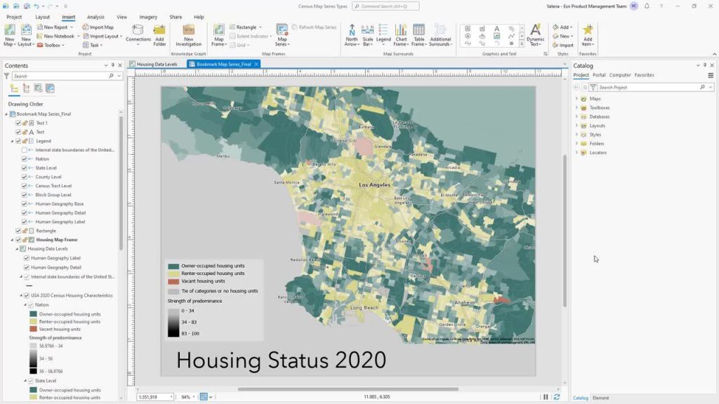 Map series in ArcGIS Pro